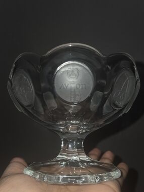Vintage Fostoria Avon Coin Glass 91st Anniversary Bowl
